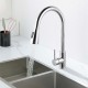 Euro Round Chrome Pull Out/Down Shower Kitchen/Laundry Sink Mixer Taps Swivel Kitchen Tapware