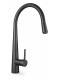 Euro Round Nero Black Pull Out/Down Kitchen/Laundry Sink Mixer Taps Swivel Kitchen Tapware