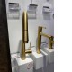 Pentro Round Brushed Yellow Gold 360 degree Swivel Pull Out Kitchen Sink Mixer Tap