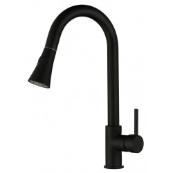 Euro Round Nero Black Pull Out/Down Kitchen/Laundry Sink Mixer Taps Swivel Kitchen Tapware Euro Round Nero Black Pull Out/Down Kitchen/Laundry Sink Mixer Taps Swivel Kitchen Tapware