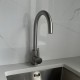 Euro Round Brushed Nickel Kitchen Sink Mixer Tap 360° Swivel