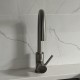 Euro Round Brushed Nickel Kitchen Sink Mixer Tap 360° Swivel