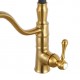 Brass Brushed Yellow Gold Kitchen/Laundry Sink Mixer Taps Swivel Kitchen Tapware