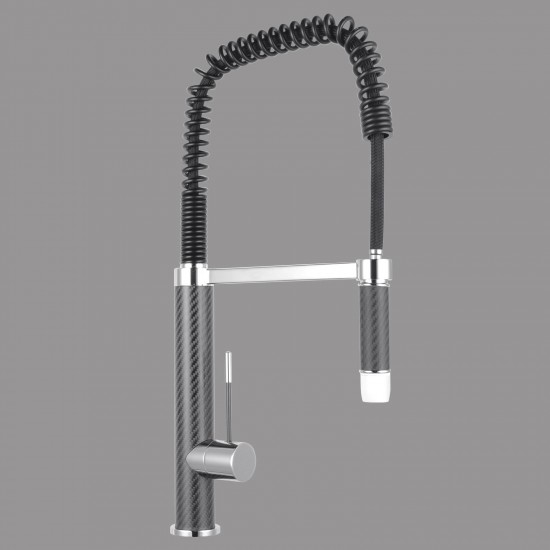 Tall Spring Pull Down Kitchen Sink Mixer Tap