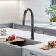 Matt Black Standard Kitchen/Laundry Sink Mixer Taps Swivel Kitchen Tapware