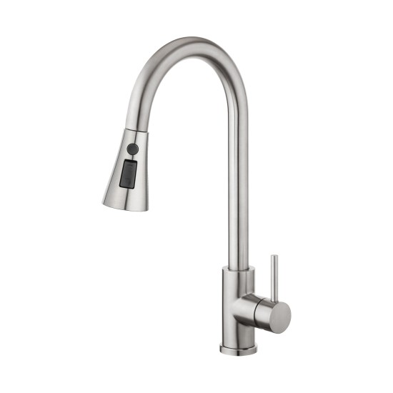 Kitchen Mixer Tap 3-Mode Swivel Spout Pull Out Sink Faucet Brushed Nickel Kitchen Mixer Tap 3-Mode Swivel Spout Pull Out Sink Faucet Brushed Nickel