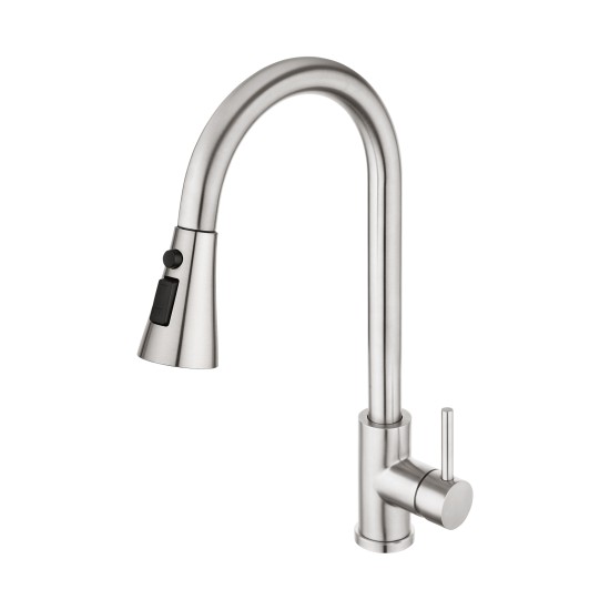 Kitchen Mixer Tap 3-Mode Swivel Spout Pull Out Sink Faucet Brushed Nickel Kitchen Mixer Tap 3-Mode Swivel Spout Pull Out Sink Faucet Brushed Nickel