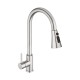Kitchen Mixer Tap 3-Mode Swivel Spout Pull Out Sink Faucet Brushed Nickel Kitchen Mixer Tap 3-Mode Swivel Spout Pull Out Sink Faucet Brushed Nickel