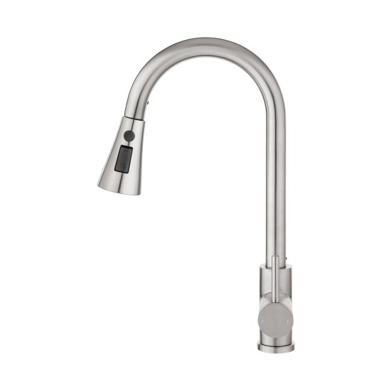 Kitchen Mixer Tap 3-Mode Swivel Spout Pull Out Sink Faucet Brushed Nickel Kitchen Mixer Tap 3-Mode Swivel Spout Pull Out Sink Faucet Brushed Nickel