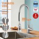 Kitchen Mixer Tap 3-Mode Swivel Spout Pull Out Sink Faucet Brushed Nickel Kitchen Mixer Tap 3-Mode Swivel Spout Pull Out Sink Faucet Brushed Nickel
