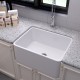 510*460*255mm Ceramic Butler Sink Single Bowl Farmhouse Kitchen Laundry Sink Apron Front