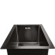 300x450x205mm Dark Grey Stainless Steel Handmade Single Bowl Top/Flush/Undermount Kitchen/Laundry Sink With Overflow