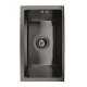 300x450x205mm Dark Grey Stainless Steel Handmade Single Bowl Top/Flush/Undermount Kitchen/Laundry Sink With Overflow