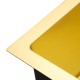 440x440x205mm 1.2mm Brushed Yellow Gold Stainless Steel Handmade Single Bowl Top/Undermounted Kitchen/Laundry Sinks With Overflow Corrosion Resistant Oilproof Easy To Clean