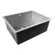 540x440x205mm 1.2mm Stainless Steel Handmade Single Bowl Top/Flush/Undermount Kitchen/Laundry Sink With Overflow Corrosion Resistant Oilproof Easy To Clean Scratch Resistant 