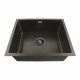 540x440x205mm Dark Grey Stainless Steel Handmade Single Bowl Top/Undermounted Kitchen/Laundry Sinks With Overflow