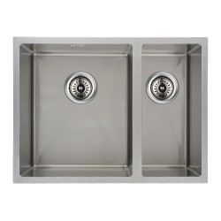590x440x205mm 1.2mm Handmade Round Corners Double Bowls Top / Undermounted / Flush Mounted Kitchen Sink With Overflow 590x440x205mm 1.2mm Handmade Round Corners Double Bowls Top / Undermounted / Flush Mounted Kitchen Sink With Overflow