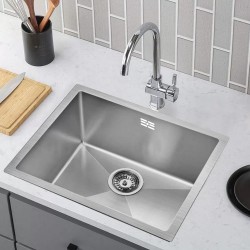 600x450x205mm 1.2mm Stainless Steel Handmade Single Bowl Top/Flush/Undermount Kitchen/Laundry Sink With Overflow Corrosion Resistant Oilproof Easy To Clean Scratch Resistant 600x450x205mm 1.2mm Stainless Steel Handmade Single Bowl Top/Flush/Undermount Kitchen/Laundry Sink With Overflow Corrosion Resistant Oilproof Easy To Clean Scratch Resistant