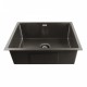 600x450x205mm Dark Grey Stainless Steel Handmade Single Bowl Top/Undermounted Kitchen/Laundry Sinks With Overflow