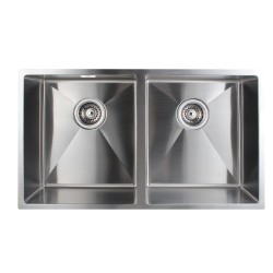 770x450x200mm 1.2mm Handmade Double Bowls Top/Undermounted Kitchen Sinks With Overflow Corrosion Resistant Oilproof Easy To Clean Scratch Resistant 770x450x200mm 1.2mm Handmade Double Bowls Top/Undermounted Kitchen Sinks With Overflow Corrosion Resistant Oilproof Easy To Clean Scratch Resistant