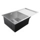 810x440x232mm 1.2mm Handmade Single Bowls Topmounted Kitchen Sinks With Drainboard Corrosion Resistant Oilproof Easy Clean