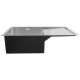 810x440x232mm 1.2mm Handmade Single Bowls Topmounted Kitchen Sinks With Drainboard Corrosion Resistant Oilproof Easy Clean