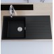 1000x500x200mm Quartz Granite Single Bowl Sink with Drain Board for Top Mount in kitchen/Laundry