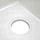 White Granite Quartz Stone Kitchen/Laundry Sink Single Bowl Top/Under Mount 422*422*203mm