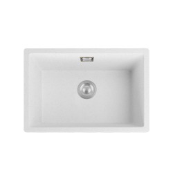 600*450*200mm White Granite Quartz Stone Top/Undermounted Kitchen Sinks Single Bowl White Granite Sinks With Overflow 600*450*200mm White Granite Quartz Stone Top/Undermounted Kitchen Sinks Single Bowl White Granite Sinks With Overflow