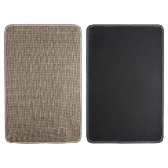 2 Pieces Kitchen Runner Carpet Set Non Slip Floor Mat Machine Washable Khaki Fiber Fabric Door Rug Laundry Room Hallway Bathroom Bedroom Entryway 70/120*45*0.7cm 2 Pieces Kitchen Runner Carpet Set Non Slip Floor Mat Machine Washable Khaki Fiber Fabric Door Rug Laundry Room Hallway Bathroom Bedroom Entryway 70/120*45*0.7cm
