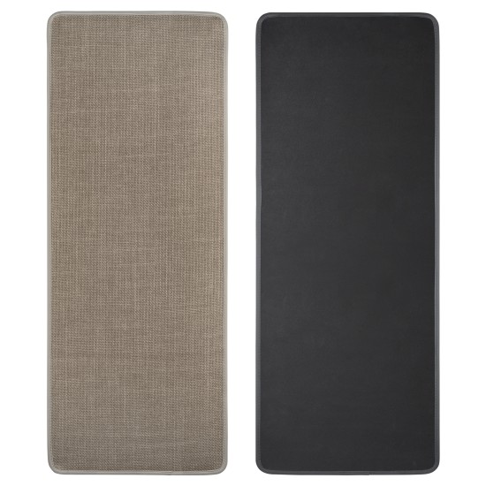 2 Pieces Kitchen Runner Carpet Set Non Slip Floor Mat Machine Washable Khaki Fiber Fabric Door Rug Laundry Room Hallway Bathroom Bedroom Entryway 70/120*45*0.7cm 2 Pieces Kitchen Runner Carpet Set Non Slip Floor Mat Machine Washable Khaki Fiber Fabric Door Rug Laundry Room Hallway Bathroom Bedroom Entryway 70/120*45*0.7cm