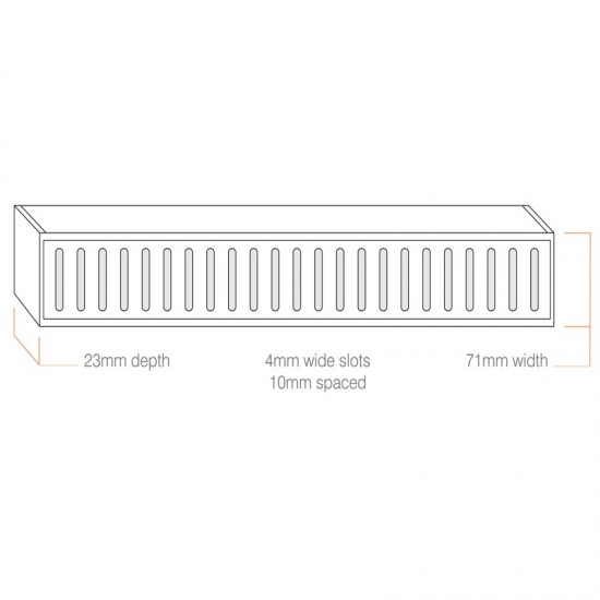 100-5600mm Lauxes Aluminium Floor Grate Drain Any Size Indoor Outdoor