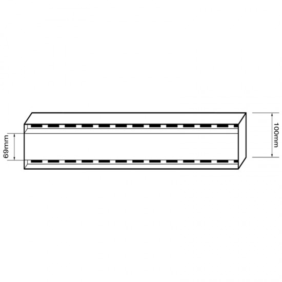 100-5600mm Lauxes Aluminium Midnight Slimline Tile Insert Floor Grate Drain Any Size Indoor Outdoor