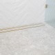 100-5600mm Lauxes Shower Grate Drain Aluminium Matte Yellow Gold Slimline Tile Insert Indoor Outdoor Surface