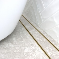 100-5600mm Lauxes Shower Grate Drain Aluminium Matte Yellow Gold Slimline Tile Insert Indoor Outdoor Surface 100-5600mm Lauxes Shower Grate Drain Aluminium Matte Yellow Gold Slimline Tile Insert Indoor Outdoor Surface