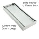 100-5600mm Lauxes Aluminium Slimline Tile Insert Floor Grate Drain Customized Size Indoor Outdoor