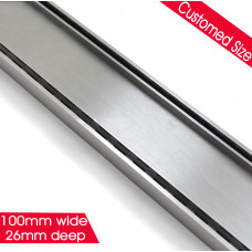 100-5600mm Lauxes Aluminium Slimline Tile Insert Floor Grate Drain Cus..