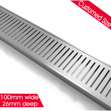 100-5600mm Lauxes Aluminium Wide Floor Grate Drain Customized Length I..
