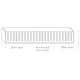 100-5600mm Lauxes Aluminium Wide Floor Grate Drain Customized Length Indoor Outdoor