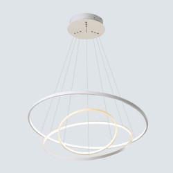 Modern LED Light with Flexible Design: Circular 3 Rings White Modern LED Light with Flexible Design: Circular 3 Rings White
