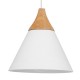 250mm Nordic Modern Looking White Wood finish Pendant Light