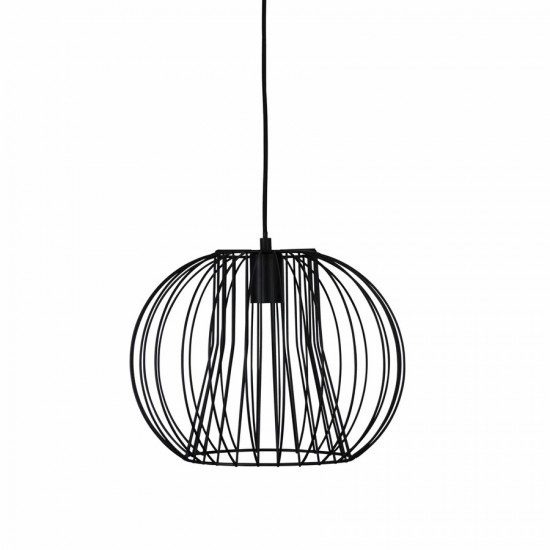 Iron Stylish Pendant Light Black 350mm