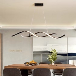 Linear DNA Black Kitchen Island Bar Light Linear DNA Black Kitchen Island Bar Light