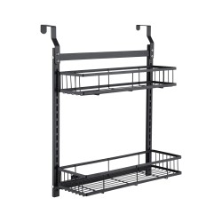 2 Tiers Kitchen Bathroom Pantry Over The Door Hanging Organizer Adjustable Baskets Storage Rack Shampoo Conditioner Body Wash Shelf 2 Tiers Kitchen Bathroom Pantry Over The Door Hanging Organizer Adjustable Baskets Storage Rack Shampoo Conditioner Body Wash Shelf