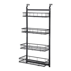 4 Tiers Kitchen Bathroom Pantry Over The Door Hanging Organizer Adjustable Baskets Storage Rack Shampoo Conditioner Body Wash Shelf 4 Tiers Kitchen Bathroom Pantry Over The Door Hanging Organizer Adjustable Baskets Storage Rack Shampoo Conditioner Body Wash Shelf