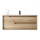 1200X460mm Scented1200WSBASE LIGHT OAK WALL HUNG VANITY Single Basin 