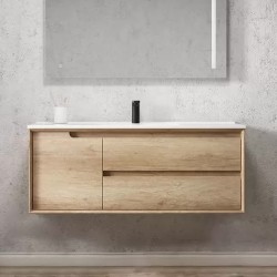 1200X460mm Scented1200WSBASE LIGHT OAK WALL HUNG VANITY Single Basin  1200X460mm Scented1200WSBASE LIGHT OAK WALL HUNG VANITY Single Basin