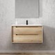 750X460mm Scented750WBASE LIGHT OAK WALL HUNG VANITY 