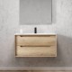 900X460mm Scented900WBASE LIGHT OAK WALL HUNG VANITY 