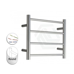 500H*600W*120mm 4 Bar Round Stainless Steel Heated Towel Rail 